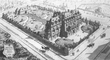 The Hertford British Hospital at its inauguration in 1879